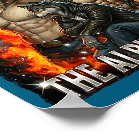 Funny Graphic Tee Hide Your Wife The Alpha Is Here ポスター (角)