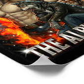 Funny Graphic Tee Hide Your Wife The Alpha Is Here ポスター (角)