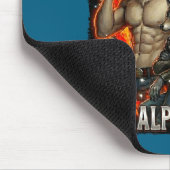 Funny Graphic Tee Hide Your Wife The Alpha Is Here マウスパッド (コーナー)