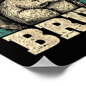 Funny Graphic Tees Squirrel Bruh For Boys Girls Me ポスター (角)