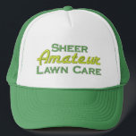 Funny Grass Cutting キャップ<br><div class="desc">Humorous Lawn Care cap for amateur lawn mowers</div>