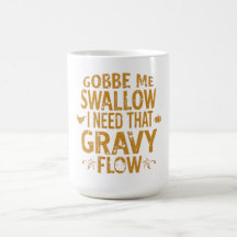 Funny Gravy Flow Thanksgiving Typography  Gif