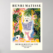 Funny Great Pyrenees Art Print – Matisse Style ポスター (正面)