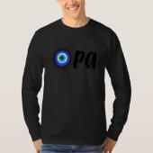 Funny Greek Pride OPA Greek Key Hellas Greece Evil Tシャツ (正面)