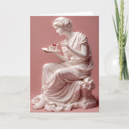 Funny Greek Statue Birthday Card – Classical Humor カード