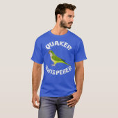 Funny Green Quaker Whisperer Parrot Bird Apparel Tシャツ (正面フル)