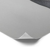 Funny Greyhound Bathroom Art Print, Toilet Paper ポスター (角)