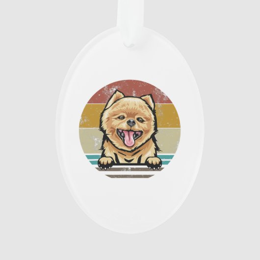 Funny Greyhound Dog Christmas Tree Gift オーナメント (裏面)