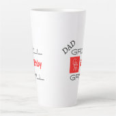 Funny Grill Master Dad, BBQ Gift Grill Baby Grill  カフェラテマグ (正面)