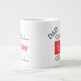 Funny Grill Master Dad, BBQ Gift Grill Baby Grill  ジャンボコーヒーマグカップ