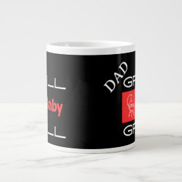 Funny Grill Master Dad, BBQ Gift Grill Baby Grill ジャンボコーヒーマグカップ