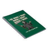Funny Grim Reaper "Ask My Wife" Husband Marriage  ノートブック (右側)