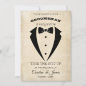 Funny Groomsman  Invitation (正面)