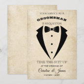 Funny Groomsman  Invitation (正面/裏面)