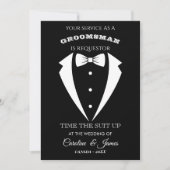 Funny Groomsman  Invitation (正面)