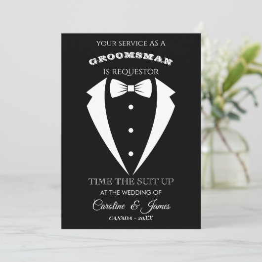 Funny Groomsman  Invitation (スタンド正面)