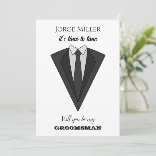 Funny Groomsman  Invitation (スタンド正面)