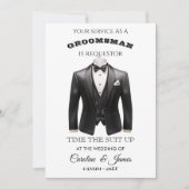 Funny Groomsman  Invitation (正面)