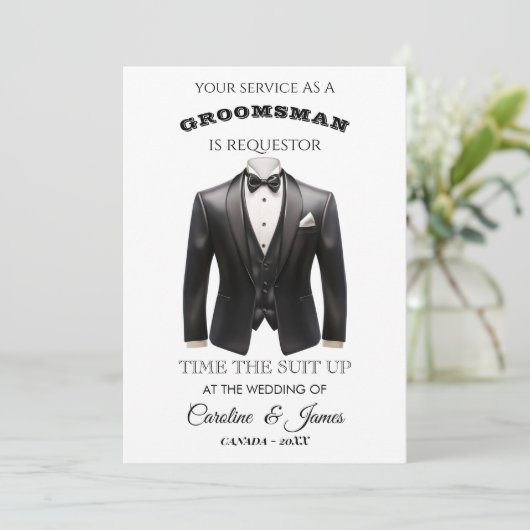 Funny Groomsman  Invitation (スタンド正面)