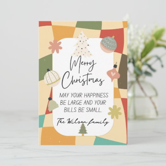 Funny groovy christmas  シーズンカード (スタンド正面)