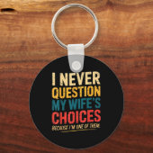 Funny Groovy Dad Joke Quote For Husband Fathers Da キーホルダー (正面)