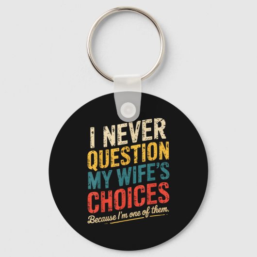 Funny Groovy Dad Joke Quote For Husband Fathers Da キーホルダー (正面)