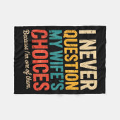 Funny Groovy Dad Joke Quote For Husband Fathers Da フリースブランケット (正面(横))