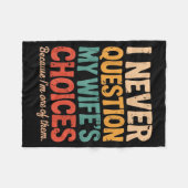 Funny Groovy Dad Joke Quote For Husband Fathers Da フリースブランケット (正面(横))