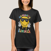 Funny Groovy School's Out For Summer Graduation Te Tシャツ (正面)