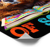 Funny Groundhog 100th Day Of School Teacher Ground ポスター (角)