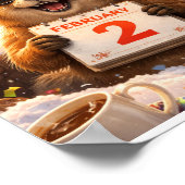 Funny Groundhog Day Poster - February 2  ポスター (角)