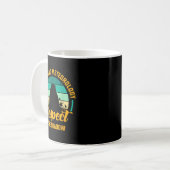 Funny Groundhog Meteorology Respect The Shadow Ret コーヒーマグカップ (正面左)