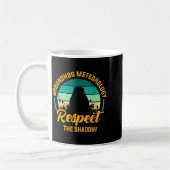 Funny Groundhog Meteorology Respect The Shadow Ret コーヒーマグカップ (左)