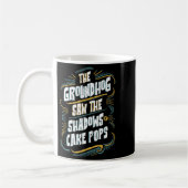 Funny Groundhog Shadow Humor - Shadows Of Cake Pop コーヒーマグカップ (左)