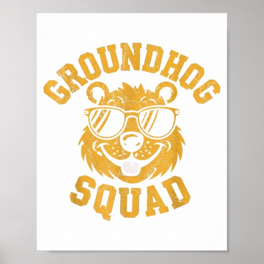 Funny Groundhog Squad Happy Groundhog Day 2025  ポスター (正面)
