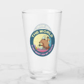 Funny Groundhog The World Is Not Ready Singer タンブラーグラス (裏面)