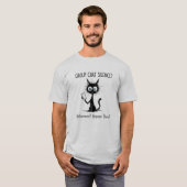 Funny Group Chat Silence Ghosted Cat Tee Tシャツ (正面フル)