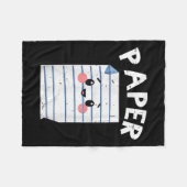 Funny Group Halloween Outfit - Rock Paper Scissors フリースブランケット (正面(横))