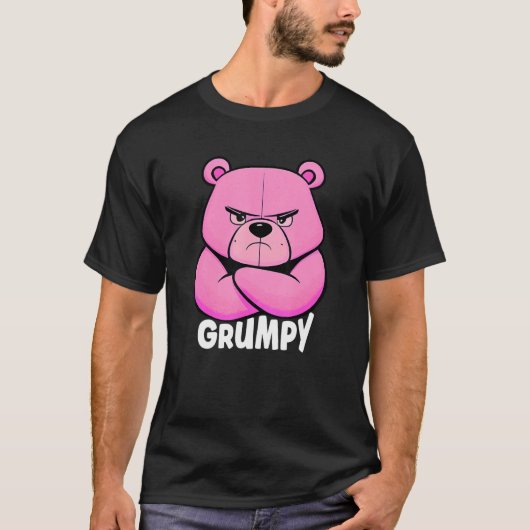Funny Grumpy Bear - Grouch Or Grouch Tシャツ (正面)
