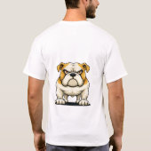 Funny Grumpy Bulldog T-Shirt Tシャツ (裏面)