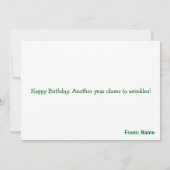 Funny Grumpy Cat Birthday Card – Balloon Overload カード (裏面)