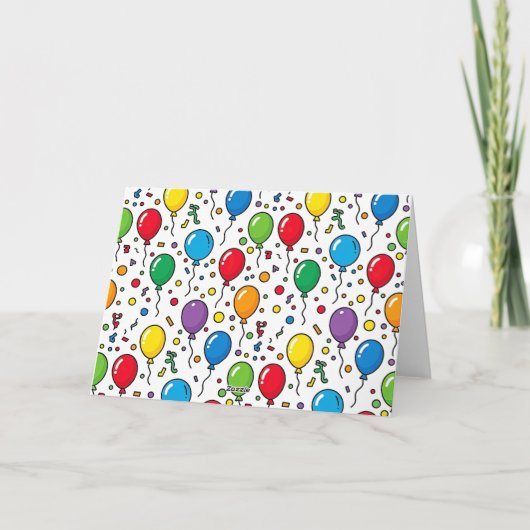 Funny Grumpy Cat Birthday Card – Cartoon Party Hum カード (裏面)