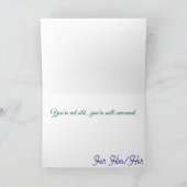 Funny Grumpy Cat Birthday Card – Cartoon Party Hum カード (内部)