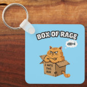 Funny Grumpy Cat | Box of Rage | I Hate This Box キーホルダー (正面)