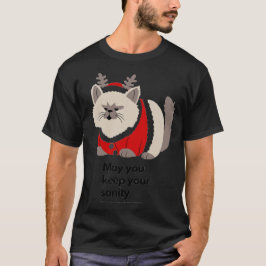 Funny Grumpy Cat Christmas Funny Holiday  T-Shirt Tシャツ