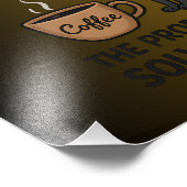 Funny Grumpy Cat Coffee Cartoon | Humor Coffee  フォトプリント (角)