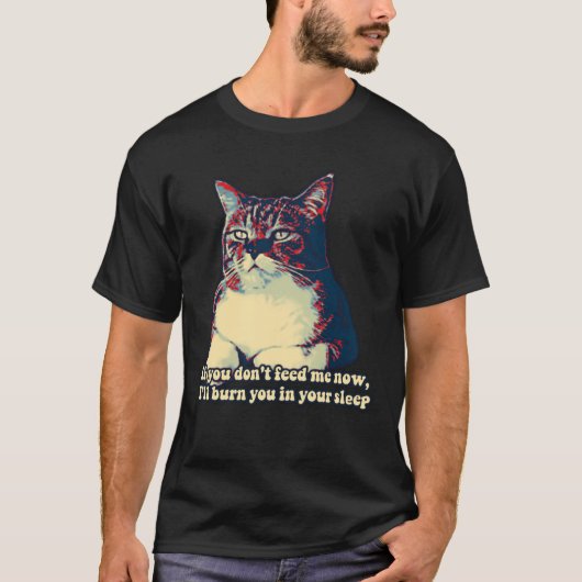 Funny grumpy cat meme for kitty owners and lovers tシャツ (正面)