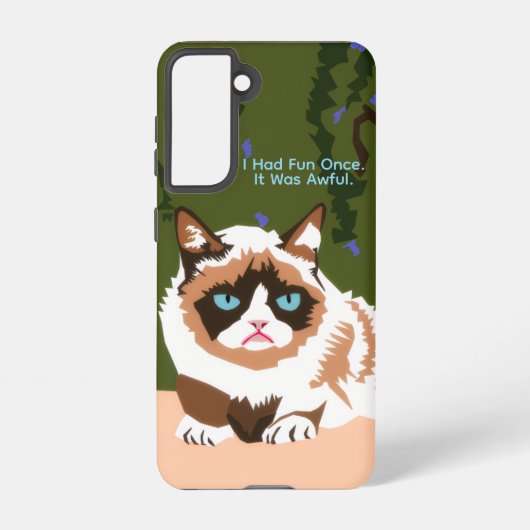 Funny Grumpy Cat Samsung Galaxy Case Samsung Galaxyケース (裏面)