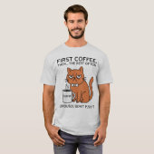 Funny Grumpy Cat Sarcastic Graphic Tee Tシャツ (正面フル)