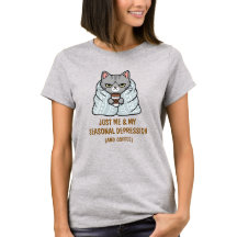 Funny Grumpy Cat Seasonal Depression Coffee Quote